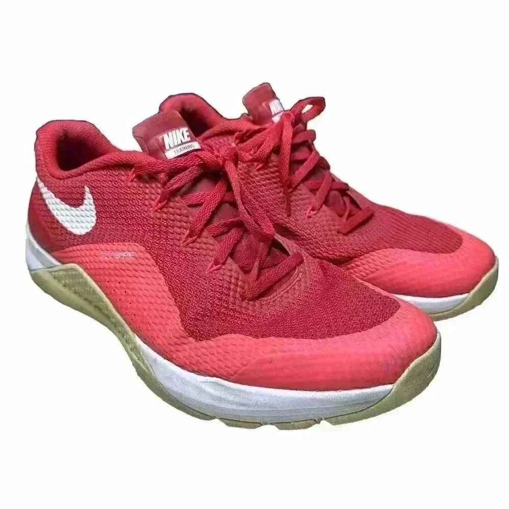 Nike Metcon Training Shoes Men’s Size 10 Red CrossFit Weightlifting Gym Sneakers